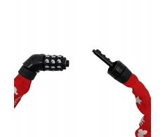 Antivol grandinė Abus steel-o-chain 4804C/75 simbolių - raudona