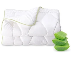 Antklodė COMCO ALOE VERA, 140 x 200 cm, imp. 100% poliesterio, užp. 100% poliesterio, 300g/m2