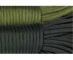 Anytech Tvirta Paracord virvė 30m/100ft Survival Outdoor nailon Juodas