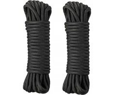 Anytech Tvirta Paracord virvė 30m/100ft Survival Outdoor nailon Juodas