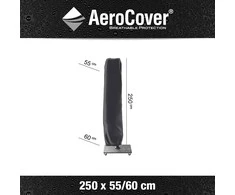 Apdangalas saulės skėčiui Aero Cover H250x55/60cm pilkas