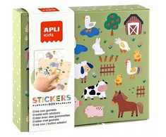 Apli Kids APLI edukacinis žaidimas su lipdukais - gyvūnai ir ...