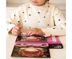 Apli Kids išbraižomi piešiniai su raižikliu, 8 lapeliai, 3+ metai