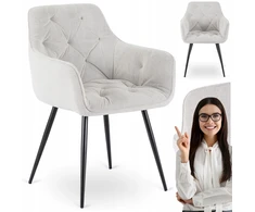 Apmušta kėdė Mebel Elite MODESTO smėlio