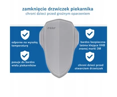 Apsauginis durelių užraktas Reer, lipnus, 3m