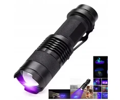 Aptel KIŠENĖS 395 nm UV žibintuvėlis XPE COB ZOOM GINTARINIS BIRŠINYS