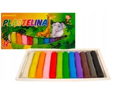 Apvalus plastilinas 12 spalvų Penword