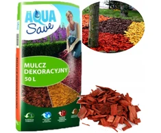 AQUA SAVE DEKORATYVINIS MULČIAS 50L Raudonos medienos drožlės