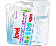 Aqua Shock 100x JAVEL VANDENS GYDYMO TABLETĖS
