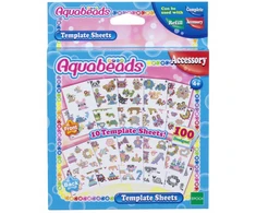 Aquabeads lakštų rinkinys su šablonais 79268 31728