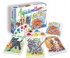 Aquarellum Dogs 4 paveikslėliai tapybai ir SentoSphere dažai