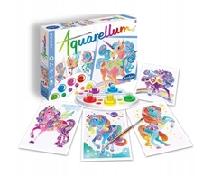 Aquarellum Unicorns 4 paveikslėliai tapybai ir SentoSphere dažai
