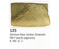 Aquarius Akvarelė 125 German Raw Umber Žalias - Vieno Gabalėlio