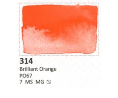 Aquarius Akvarelė 314 Brilliant Oranžinis - Intensyvi akvarelė