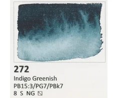 Aquarius akvarelės "indigo Greenish 272" - 140 spalvų paletė