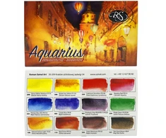Aquarius Akvareliniai Dažai, 12 Spalvų, Artur Przybysz