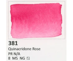 Aquarius akvareliniai dažai 381 Quinacridone Rose