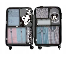 Arditex Mickey Mouse kelionių organizatoriaus rinkinys - 8 dalių, pilkas (WD16712)