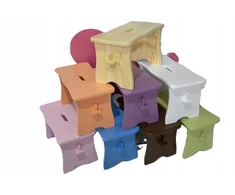 Arms Kutek RUDA DAŽYTA VIDUTINĖ KĖDĖ RYCZKA taburetė ZYDELEK 24 CM