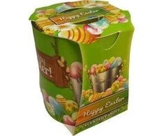Aromatinė žvakė stiklinėje Verona Admit 75x70mm/dega 18h Easter Žalias