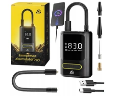 ARSA GO ELEKTRINIS DVIRAČIO siurblys CAR kompresorius 4000mAh baterija + POWERBANK