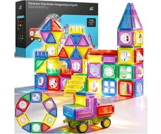 ARSA GO MAGNETINIAI KONSTRUKCINIAI BLOKAI DIDELIS 3D UGDYMO RINKINYS XXL 110 EL.