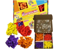 Art And Play KOSTKOLINA Plastikinė MASS 4 spalvų KŪRYBINIAI KUBAI vaikų žaidimui