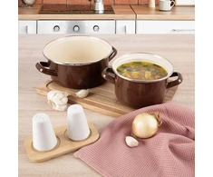 Artemis Tradicinis emaliuotas puodas dujų indukcijai 18 cm 1,6L