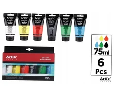 Artix Farba akrylowa 75ml 6 kolorów