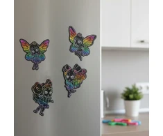 Artmaker Scratch Žaidimas Vaikams Scratch Žaidimas Magnetai Fėjos 10 vnt. Spalvinimo knyga