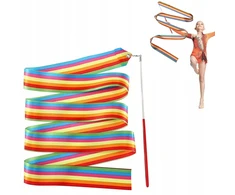 Artnico AKROBATINĖ GIMNASTIJOS JUOSTĖ IR ŠOKIŲ JUOSTĖ, SPALVINGA 100cm