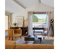Artpro MEDINĖ KĖDĖ - RETRO LOFTAS, VALGOMUI, METALINĖS KOJĖS, UOSINĖ, RUDA
