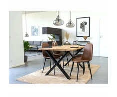 Artpro MINŠTA RUDA SCANDI LOFT KĖDĖ, VALGOMUI, SVETAINEI, MODERNA