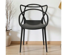 Artseries Ažūrinė kėdė Juoda Modernus LOFT fotelis Home Garden Bistro PREMIUM