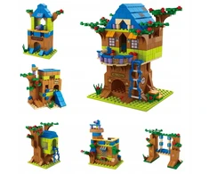 Askato Plytų komplektas 1000 vnt. Kūrybinis rinkinys Treehouse 5in1 vaikams nuo 6 metų