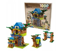 Askato Plytų komplektas 1000 vnt. Kūrybinis rinkinys Treehouse 5in1 vaikams nuo 6 metų