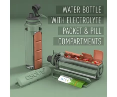 Asobu Electrolyte Basil Žalias 1.2l butelis su laikikliu