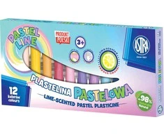 Asta Plastilinas Astra 12 spalvų pastelinių atspalvių