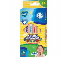 Astra Baby Super Jumbo kreidelės, 6 spalvos, nuo 1 metų
