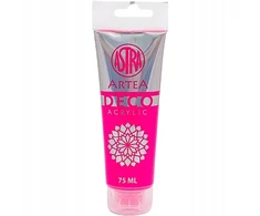 Astra Deco neon rožiniai akriliniai dažai, 75ml