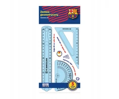 Astra Fc Barcelona geometrijos rinkinys: liniuotė, kampainis, stačiakampis