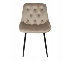 ASTRA KĖDĖ svetainei, valgomajam, svetainės tualetinis staliukas, BEIGE VELOUR, aksominis, patogus