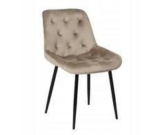 ASTRA KĖDĖ svetainei, valgomajam, svetainės tualetinis staliukas, BEIGE VELOUR, aksominis, patogus