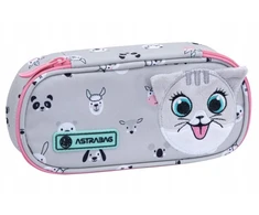 Astra "kitty The Cute" Dvigubas Mokyklinis Pieštukų Dėklas