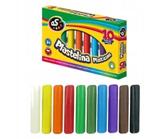Astra Mokyklinis plastilinas vaikams 10 spalvų, minkštas, nelimpantis