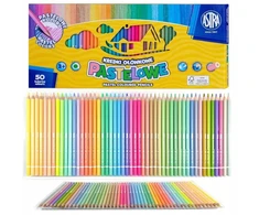 Astra pastelinės spalvos pieštukinės kreidelės, 50 vnt.