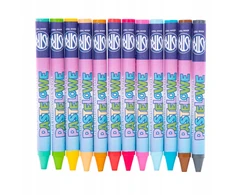 Astra Pasteliniai vaško pieštukai, 12 spalvų