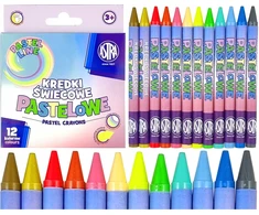 Astra Pasteliniai vaško pieštukai, 12 spalvų