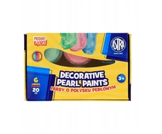 Astra Perlinių Plakatinių Dažų Rinkinys, 6 Spalvos, 20 ml