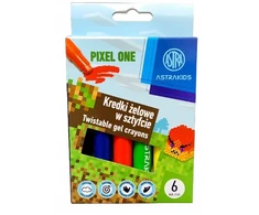 Astra Pixel One gelinės kreidelės, 6 spalvos
